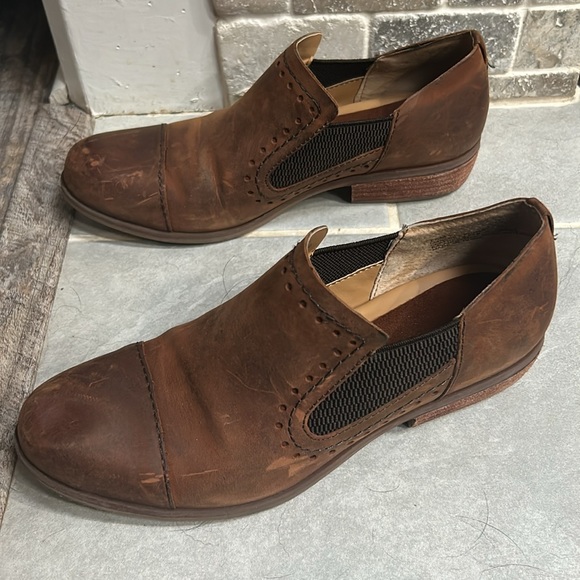 Kork Ease Korks Gertrude Slip On Shoes Womens 8 Leather Round Toe Short Bootie - Picture 4 of 13